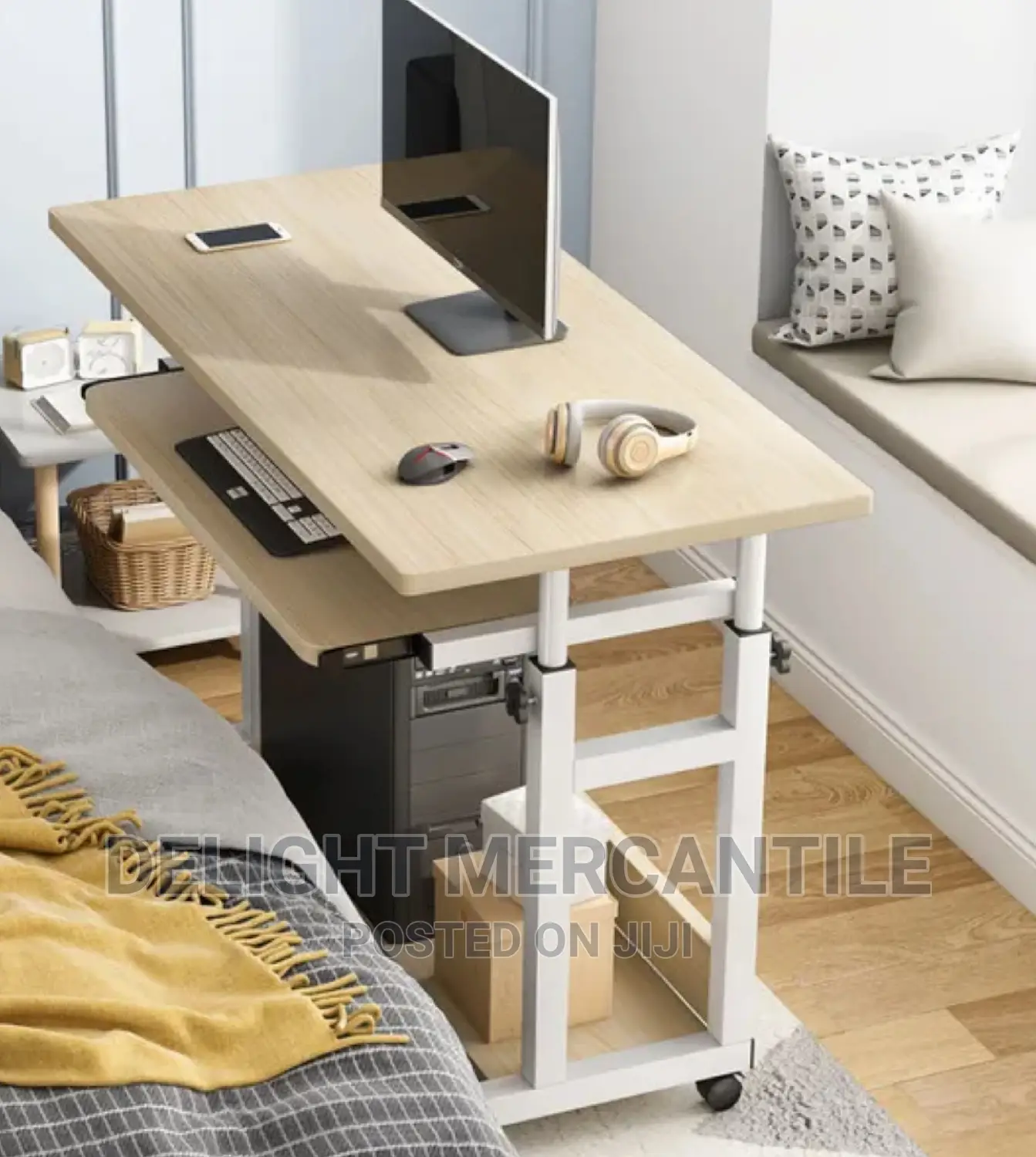 Adjustable Laptop Table With Drawer