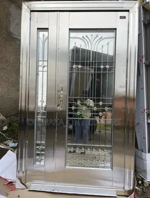 7ft by 4ft Antitrust Stainless Glass Door