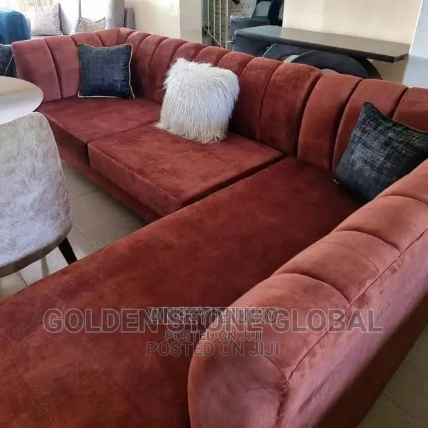 l'Shape Sofa Couch.