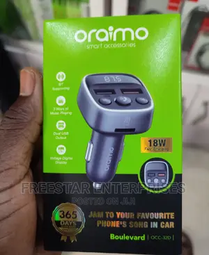 Oraimo USB Car Charger FM Transmitter. Oraimo MP3 Player 18W