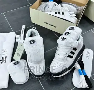 New Adidas Black and White Sneakers