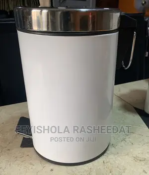 White 3 Liters Pedal Bin
