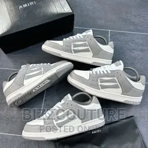 Original MIKE AMIRI Skel Gray Sneakers Available in Store