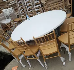10 Guests Big Party Table And Chairs
