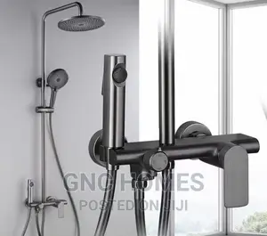 Black Standing Shower