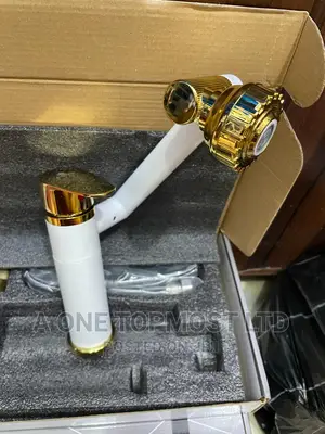 Sink Mixers (White and Gold)