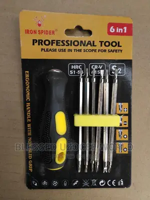 Iron Spider 6 in 1 Professional Screwdriver Tool