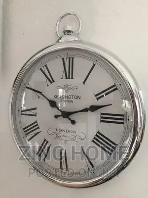 Round Clock - Silver