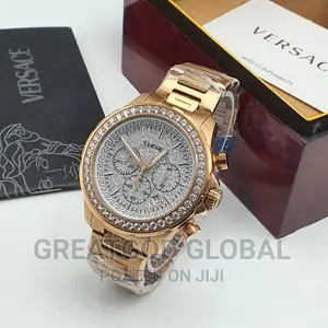 Versace Chain Wristwatches Stone Face
