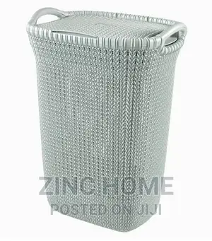Curver Knit Laundry Hamper Blue - 57ltr