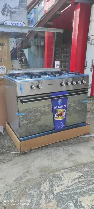 Maxi Gas Cooker 5 Burner Gas Oven Automatic>Made In Turkey