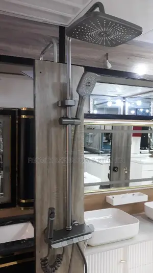 Gray Standing Shower
