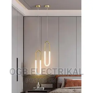 Gold Hanging Ring Pendant Light