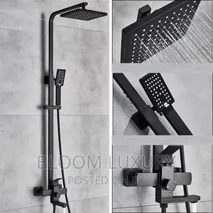 Matte Black Luxury Rainfall Shower