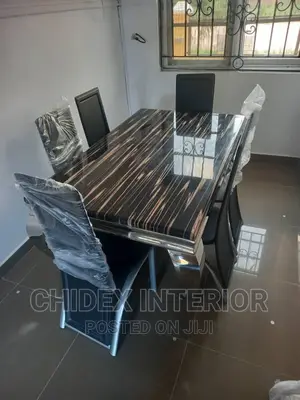 Classic Marble Dining Table 6 Chiar