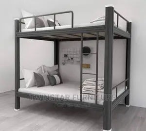Modern Metal Twin Bunk Bed