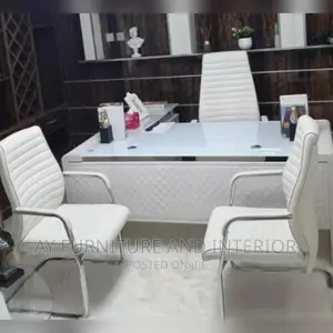 Executive Office Table (With 3 Chairs)