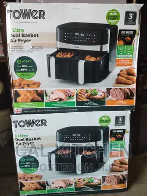 Tower 9 Liters Dual Basket Air Fryer