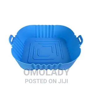 Silicone Air Fryer Pot - Blue