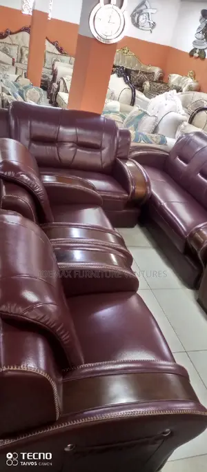 High Quality Wooden Turkey Leather Sofa 7 Seaters
