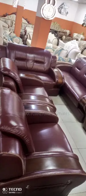High Quality Wooden Turkey Leather Sofa 7 Seaters