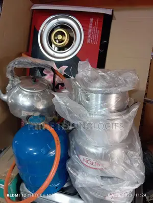 Gas Cooker+Pot+ Cylinder +Kettle