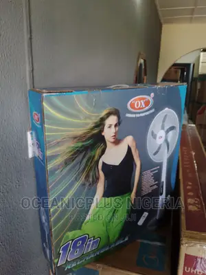 Ox 18inch Long Lasting Rechargeable Standing Fan