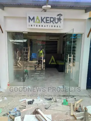 Shop Entrance Glass Door With Fixed