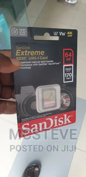 Sandisk Extreme Pro 64GB SDXC UHC- I Memory Card