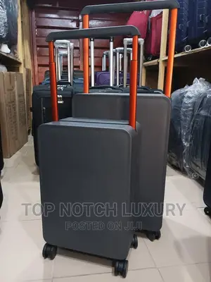 High Quality Thick Double Set Luxury Plain Travel Luggage