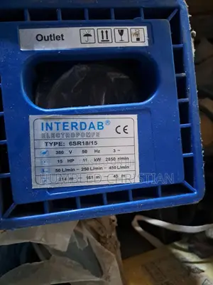 15hp Interdab Submersible Pump 3phase