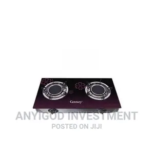 Century Double Burner Glas Top Gas Cooker