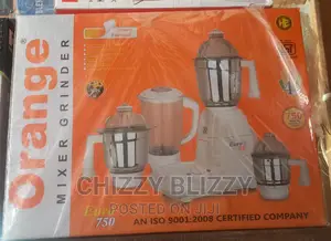 Orange Blender, Mixer Grinder-Heavy Duty Motor-750 Watts