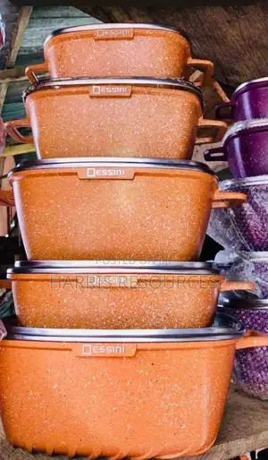 Desini Die Cast Square Nonstick Pots- 5 PCS