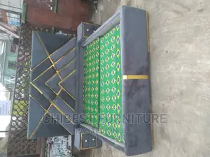 Quality 6by6 Upholstery Padded Bed Frame With Two Bed Sides