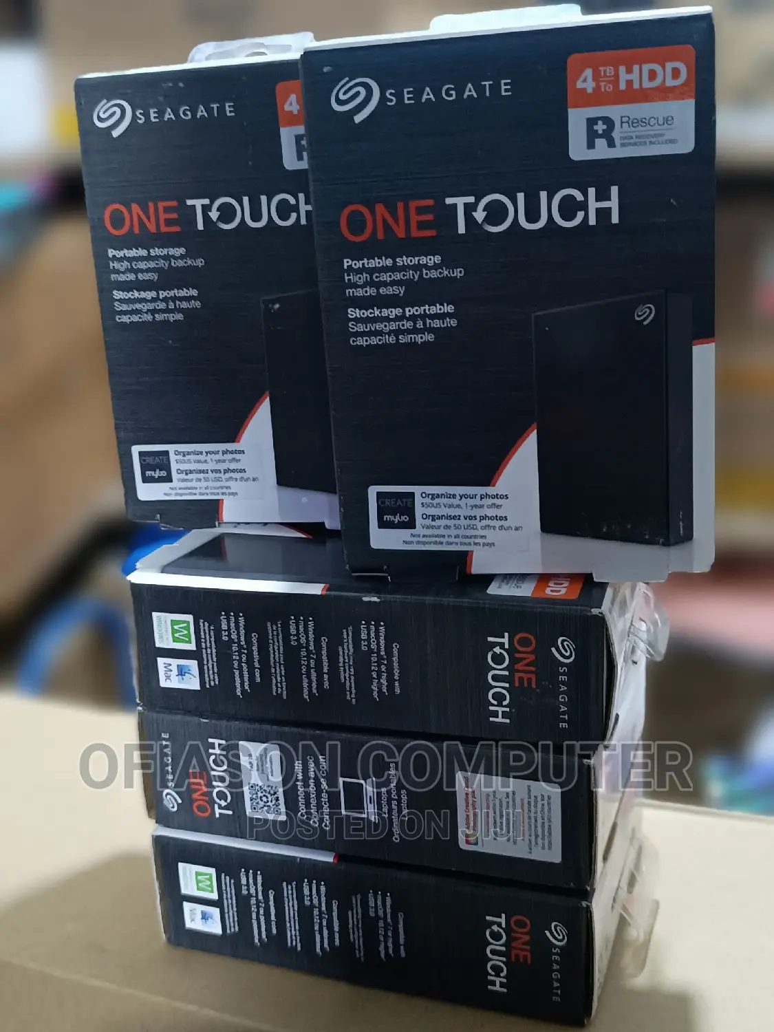 Seagate 4tb One Touch Portable Storage