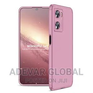 Oppo A57 4G 2022 3 in 1 Hard PC Case Pouch - Rose Gold
