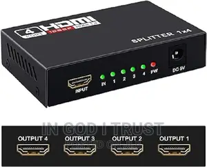 HDMI Splitter 1x4 4kx2k UHD 1080P 3D 1 In 4