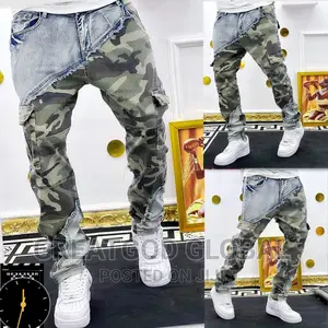 Quality Designer Jeans Camouflage