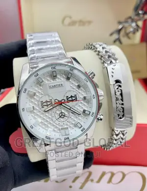 Cartier Wristwatch and Bracelet Together