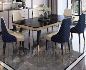 New in : Quality Contemporary Marble Modern 6seater Set