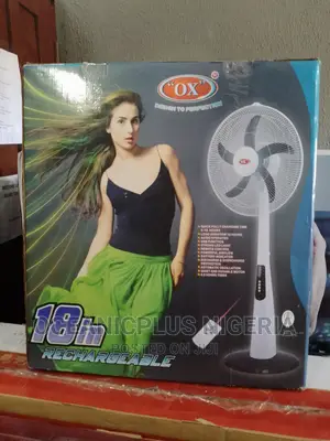 18'' OX Standing Fan {Rechargeable} USB Operated