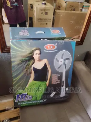 Best Quality 18-Ox Rechargeable Standing Fan /Quiet