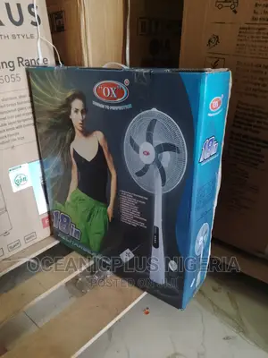 Top World 18'' OX Standing Fan | Rechargeable Rust Free