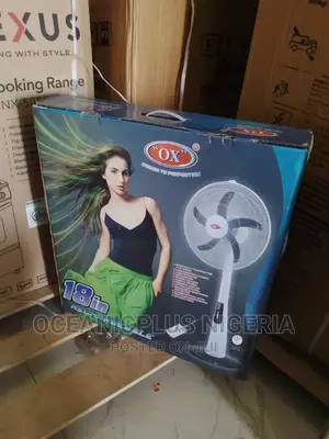 Standard Quality 18''-Ox Rechargeable Standing Fan 0.5 Hours