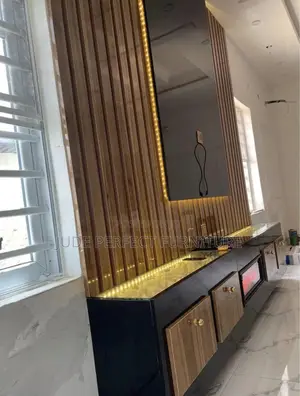Quality Tv Console With Fire Frame