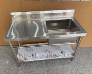 Stainless Steel Foreign Single Sink With Side And Down Layer
