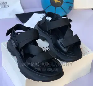 Alexander McQueen Men Women Thick Solid Sole Strap Sandal