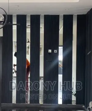 Fluted Panel With Mirror Wall Cladding ○ Wall Decor