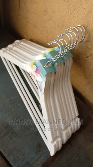 Imported White Plastic Hangers